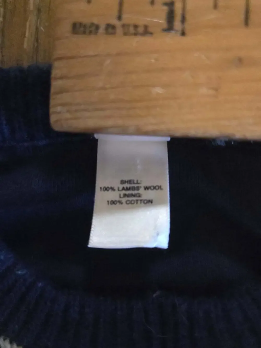 Vintage Baby Gap 6-12mo 100% Lambswool Lined 100%cotton Sweater
